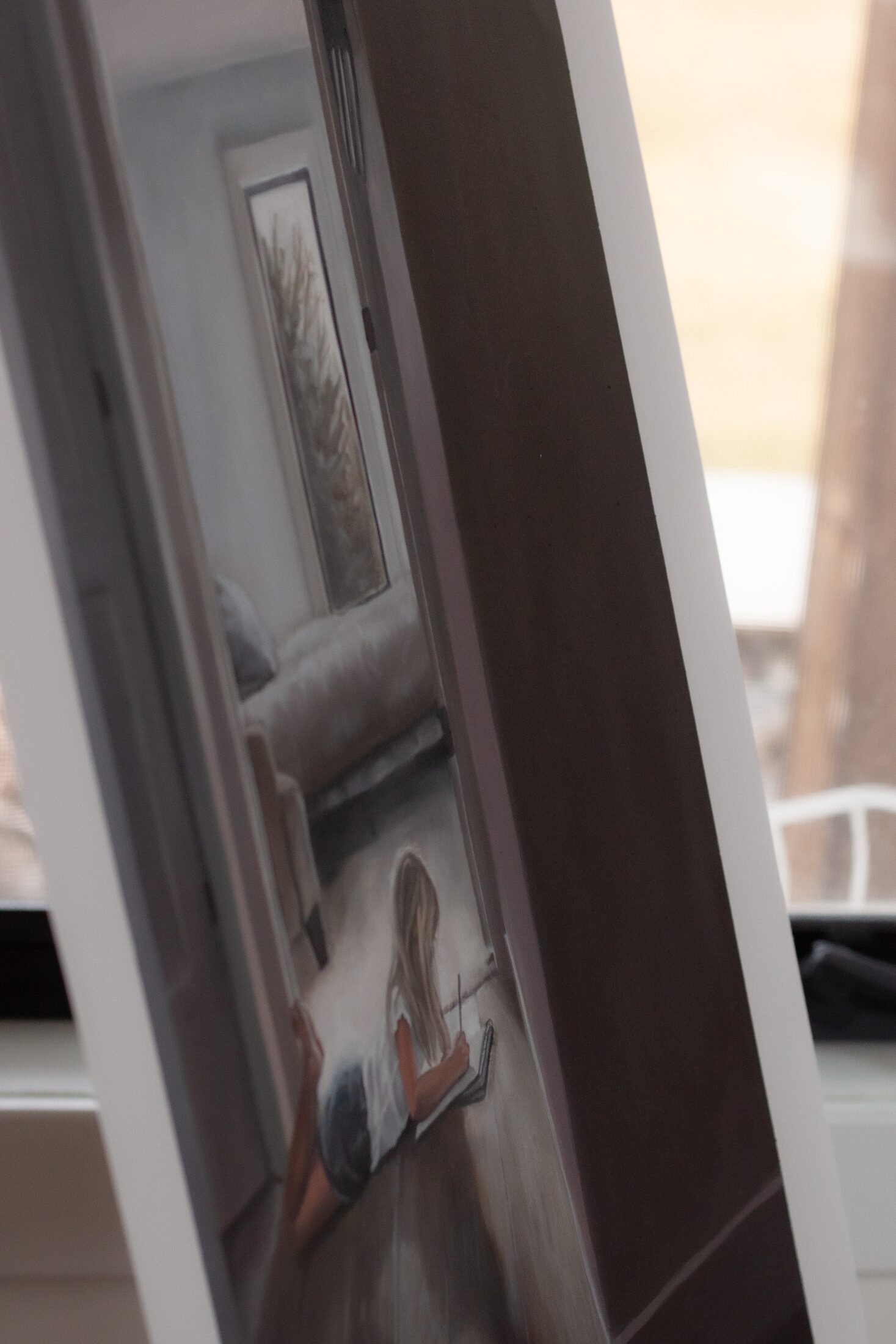 Wes Drawing — additional view, oil painting by Leeann Sheely
