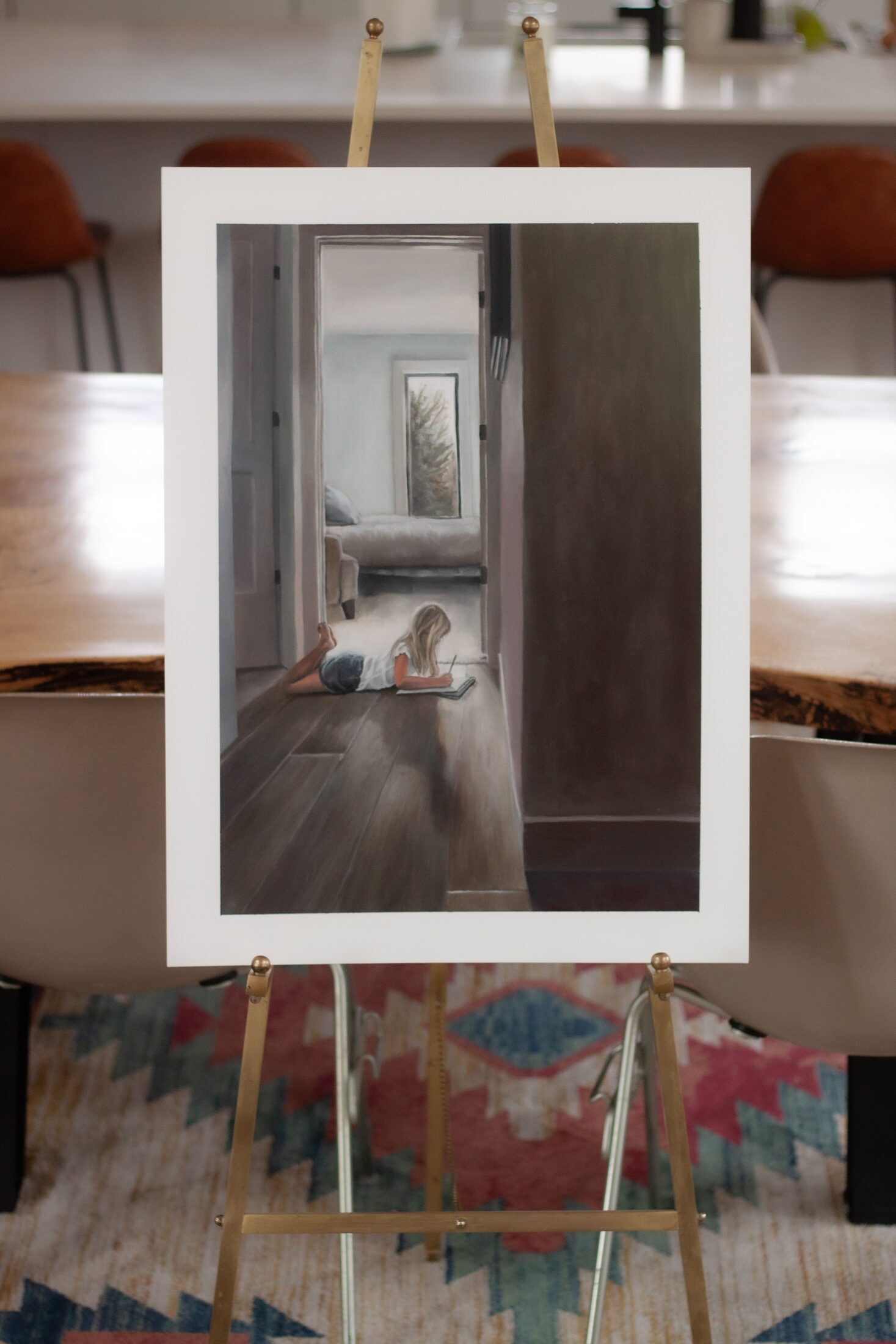 Wes Drawing — additional view, oil painting by Leeann Sheely