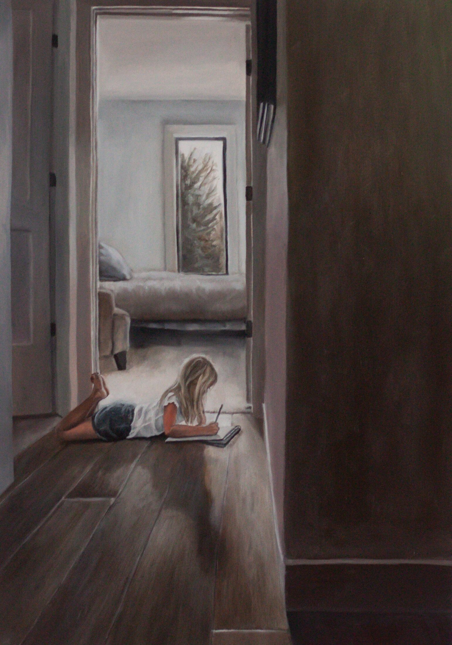 WES DRAWING — oil painting by Leeann Sheely