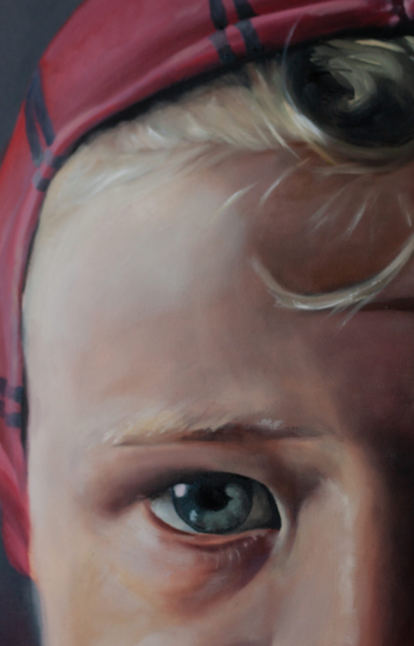 Lach at 5 — additional view, oil painting by Leeann Sheely