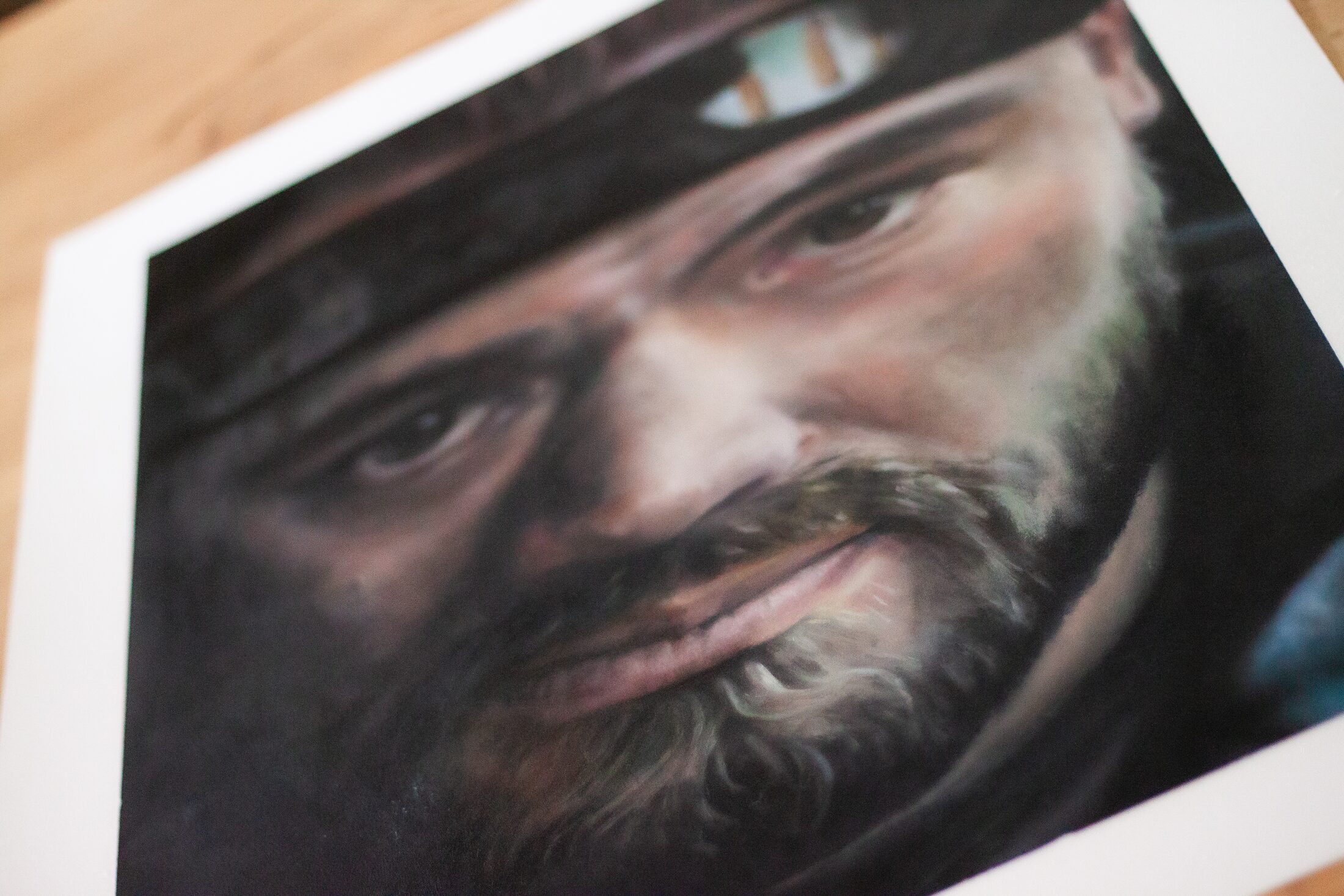 Logan at 32 — additional view, oil painting by Leeann Sheely