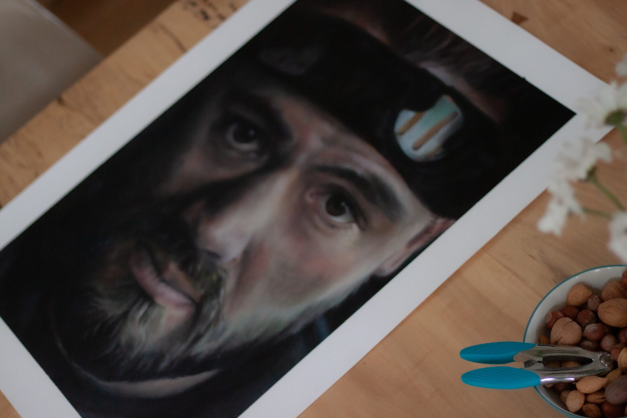 Logan at 32 — additional view, oil painting by Leeann Sheely