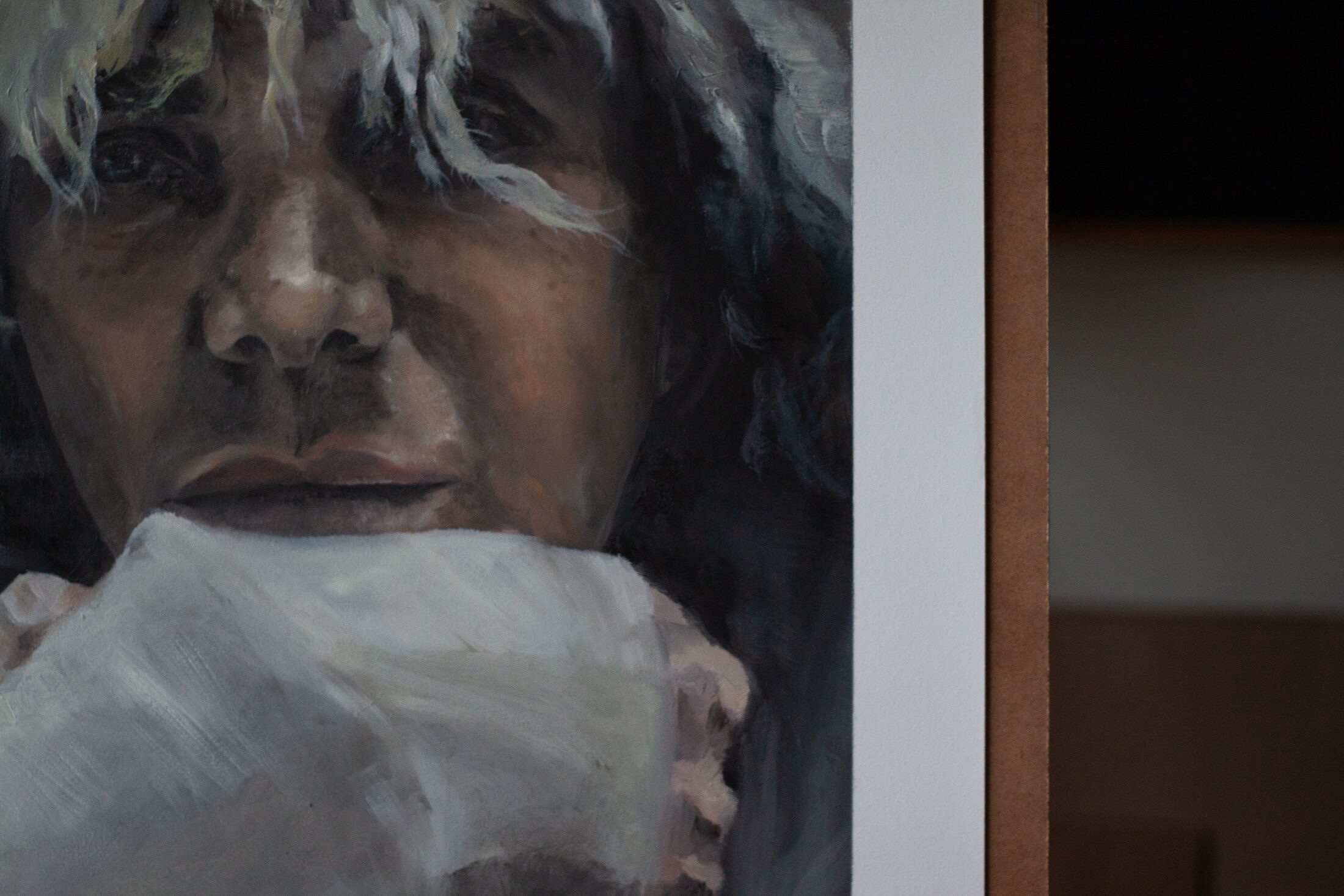 Dino — additional view, oil painting by Leeann Sheely