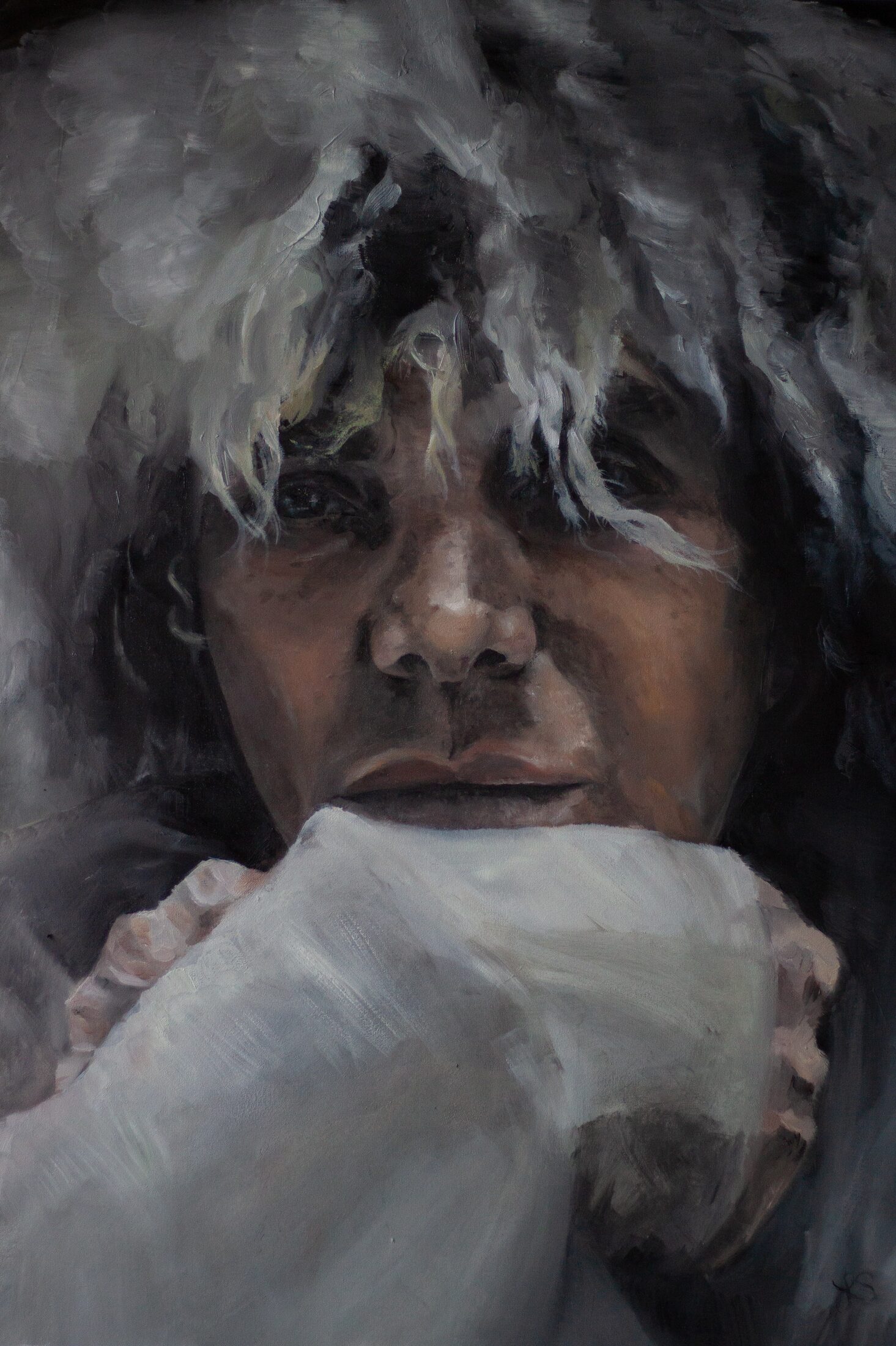 DINO — oil painting by Leeann Sheely