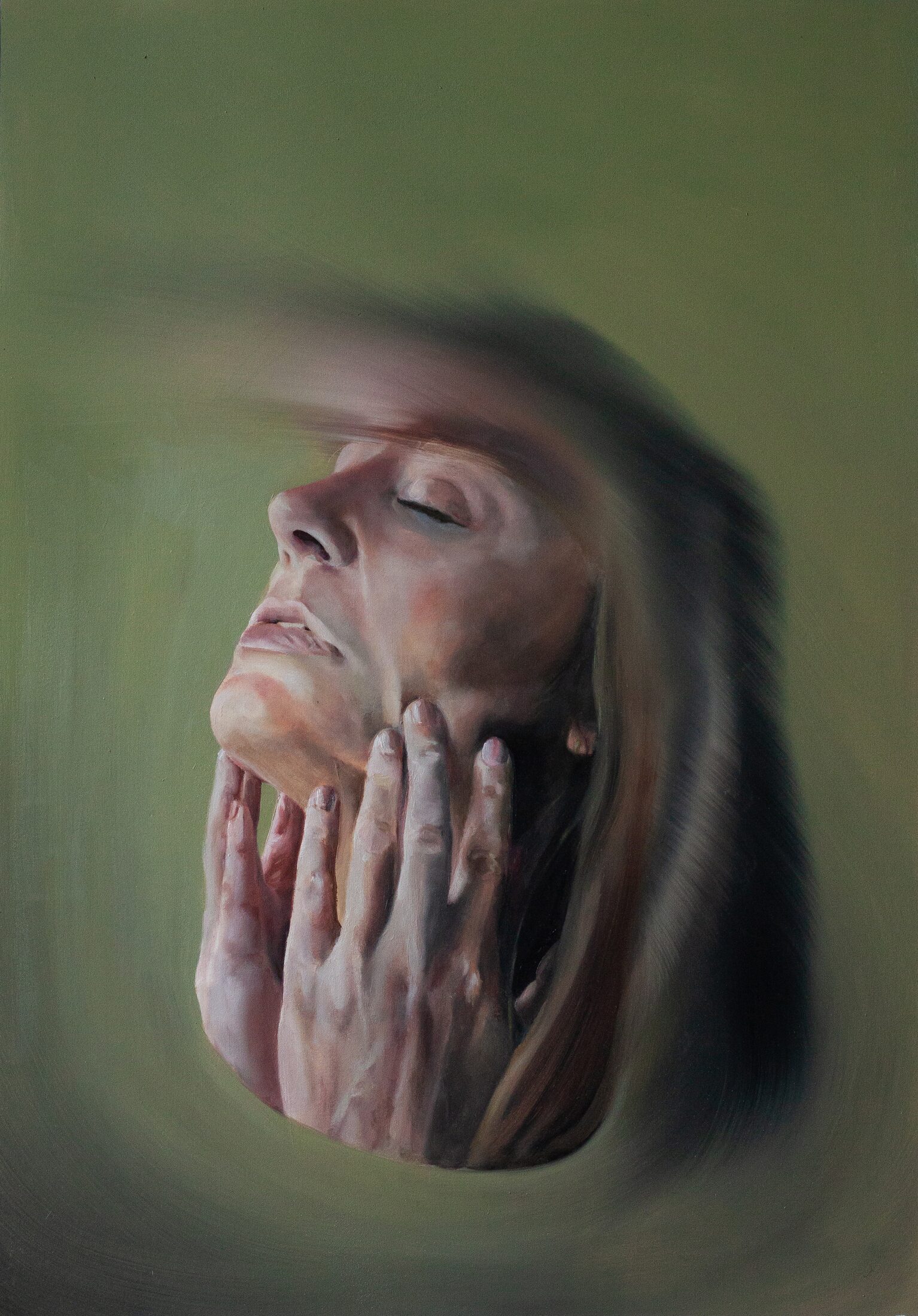 SELF PORTRAIT — oil painting by Leeann Sheely