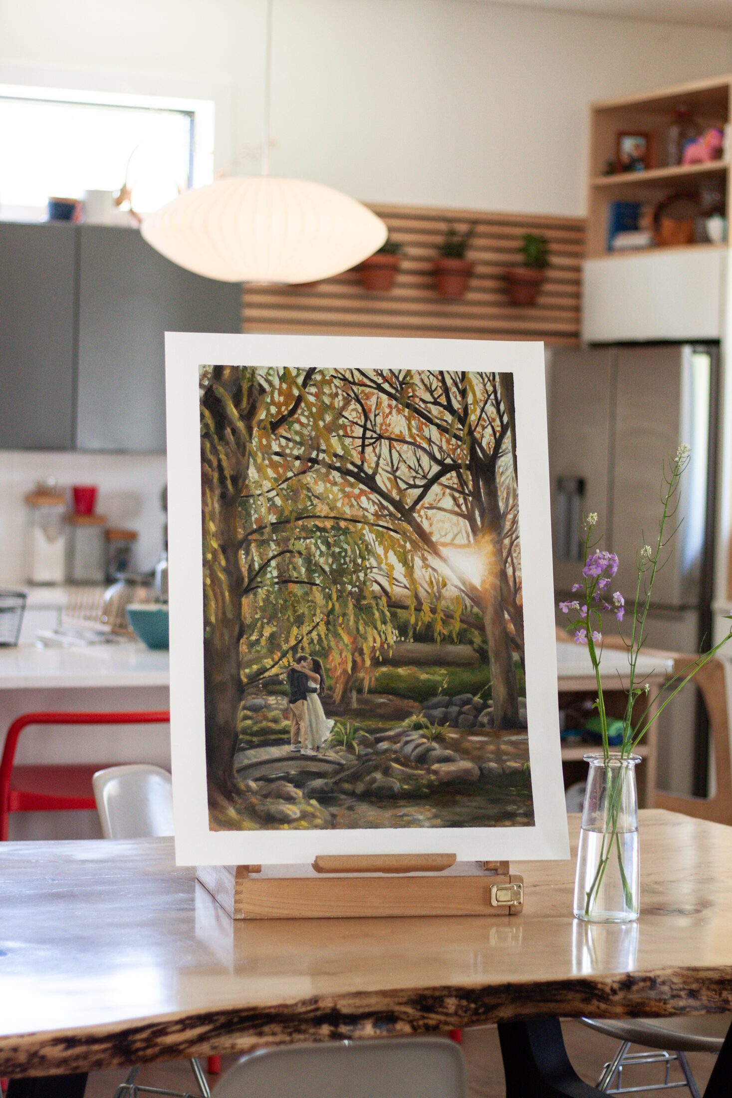 Commission – Landscape — additional view, oil painting by Leeann Sheely