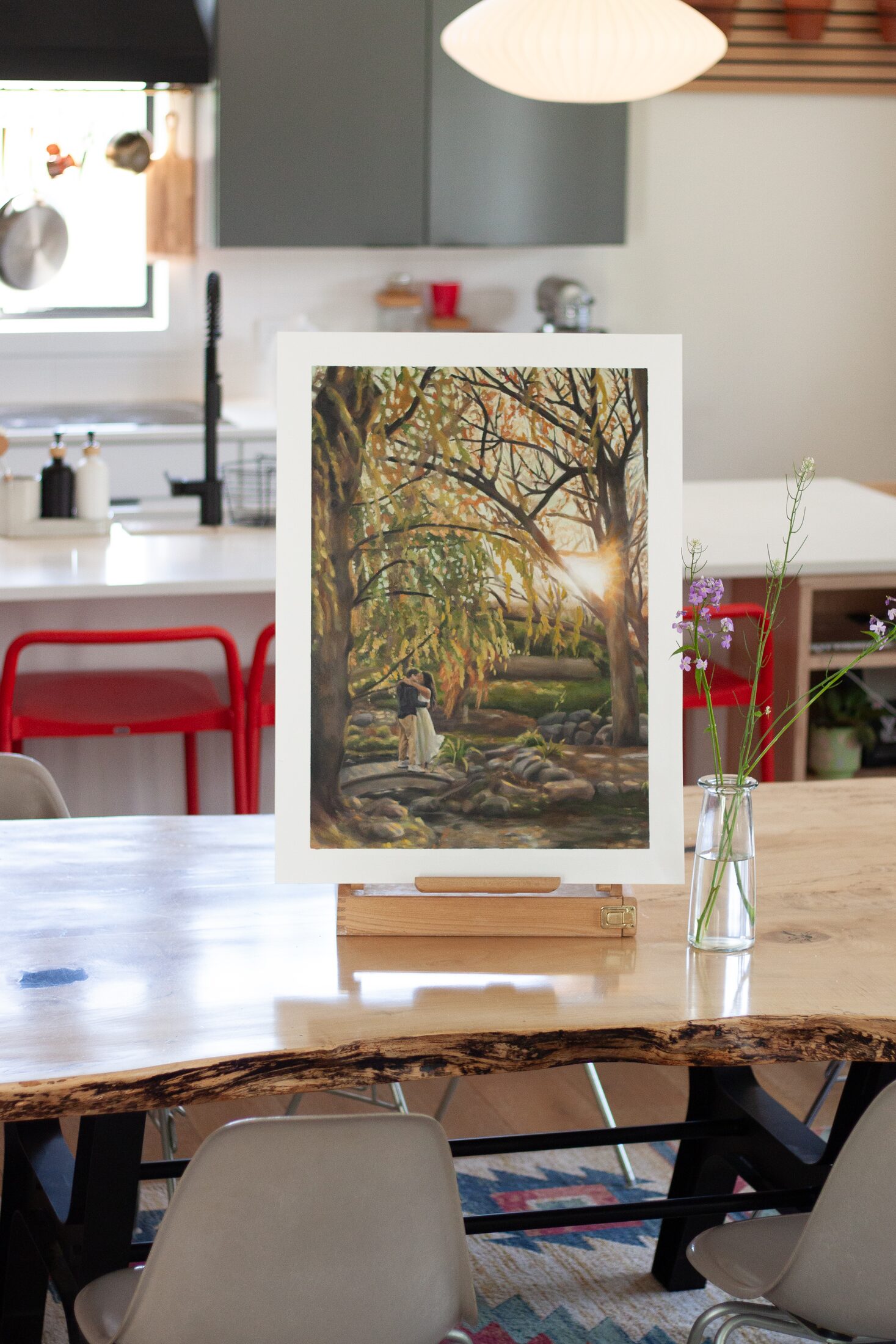 Commission – Landscape — additional view, oil painting by Leeann Sheely